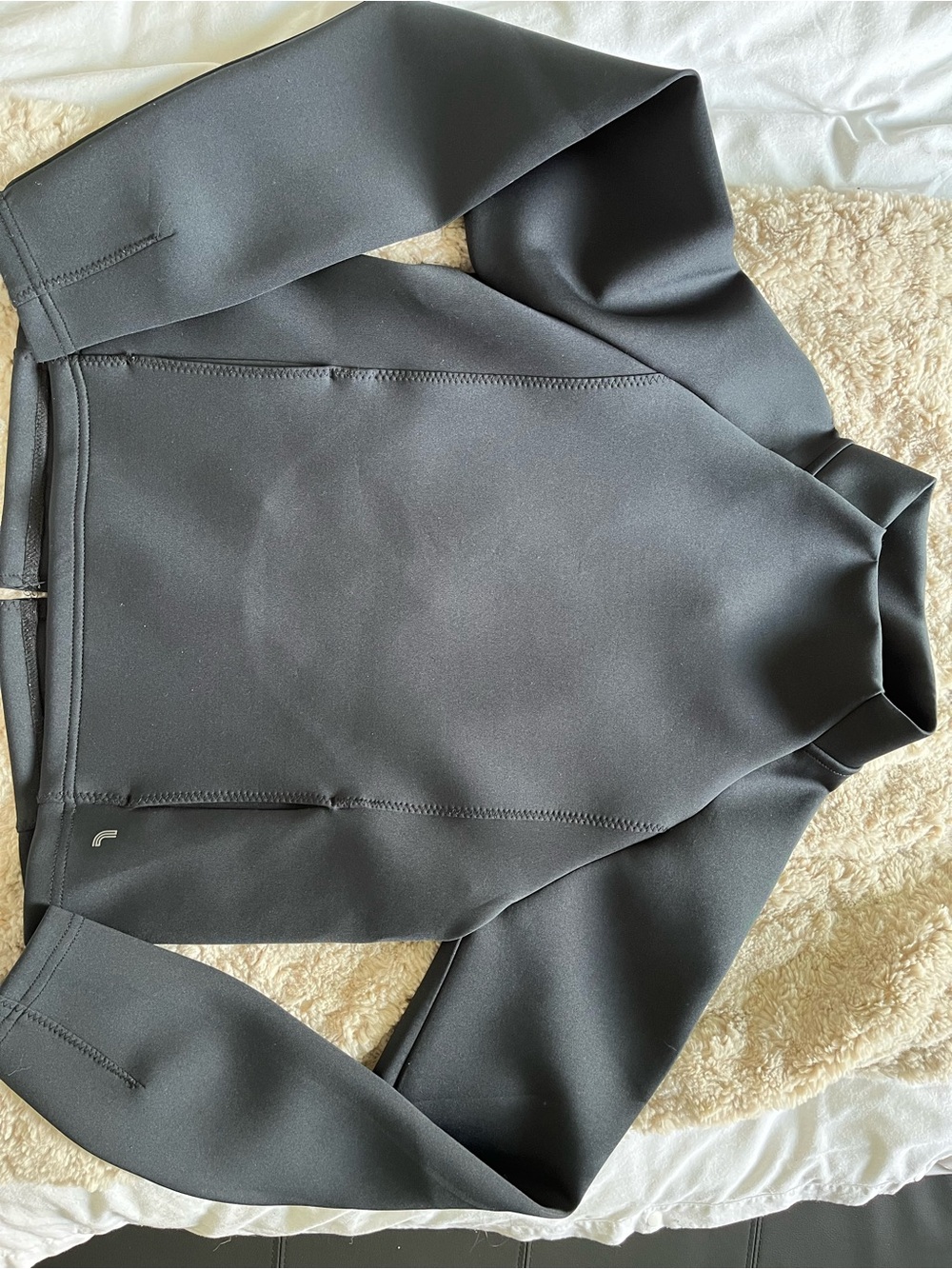 Lole Black Funnel-Neck Pullover